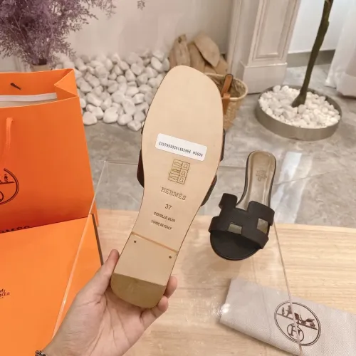 Replica Hermes Slippers For Women #1481977 $76.00 USD for Wholesale