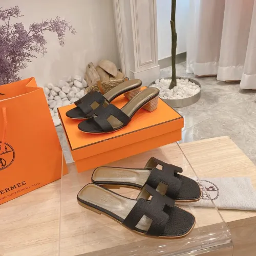 Replica Hermes Slippers For Women #1481977 $76.00 USD for Wholesale
