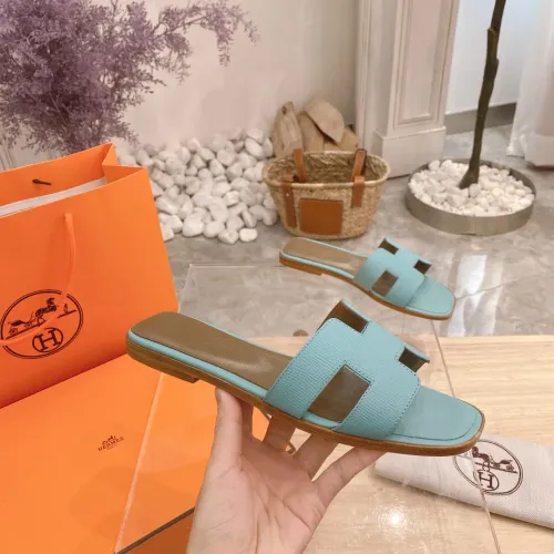 Replica Hermes Slippers For Women #1481979 $76.00 USD for Wholesale