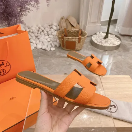Replica Hermes Slippers For Women #1481987 $76.00 USD for Wholesale
