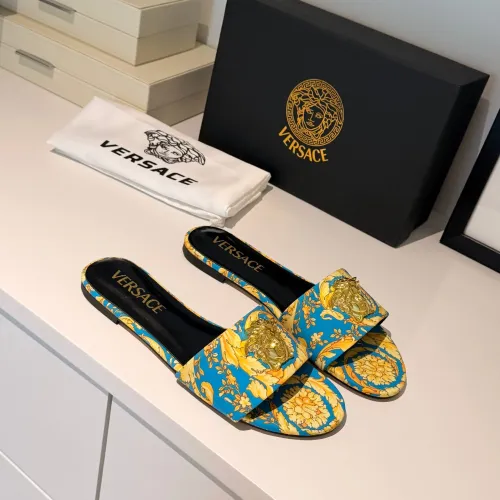 Replica Versace Slippers For Women #1482053 $82.00 USD for Wholesale