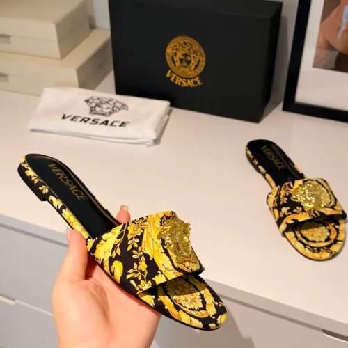 Replica Versace Slippers For Women #1482056 $82.00 USD for Wholesale