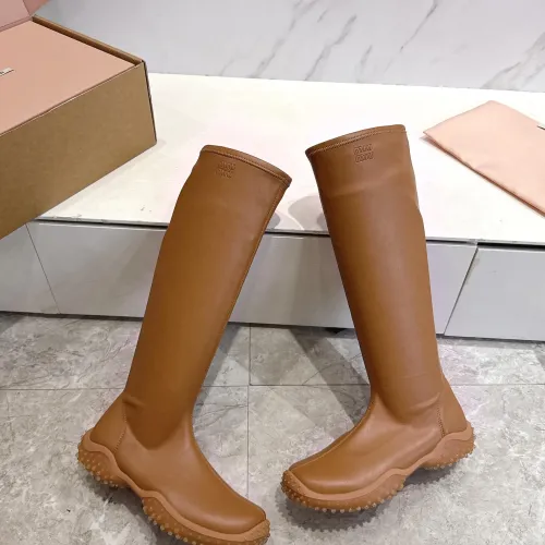 Replica MIU MIU Boots For Women #1482076 $105.00 USD for Wholesale