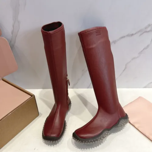 Wholesale MIU MIU Boots For Women #1482078 $105.00 USD, Wholesale Quality Replica MIU MIU Boots