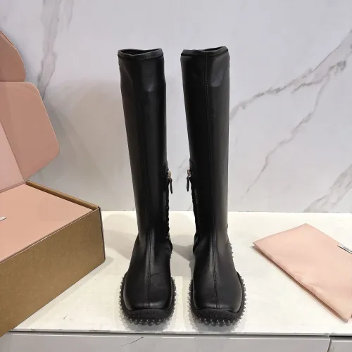 Replica MIU MIU Boots For Women #1482079 $105.00 USD for Wholesale