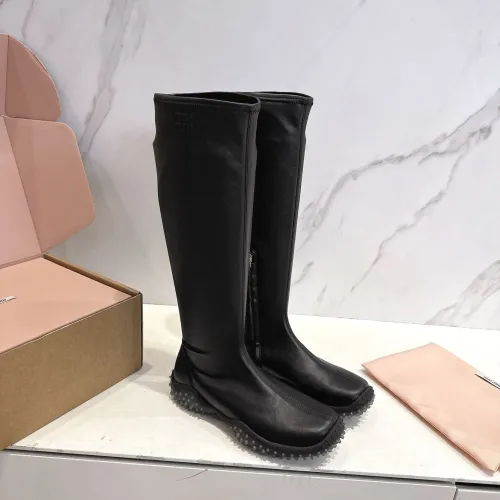 Replica MIU MIU Boots For Women #1482079 $105.00 USD for Wholesale