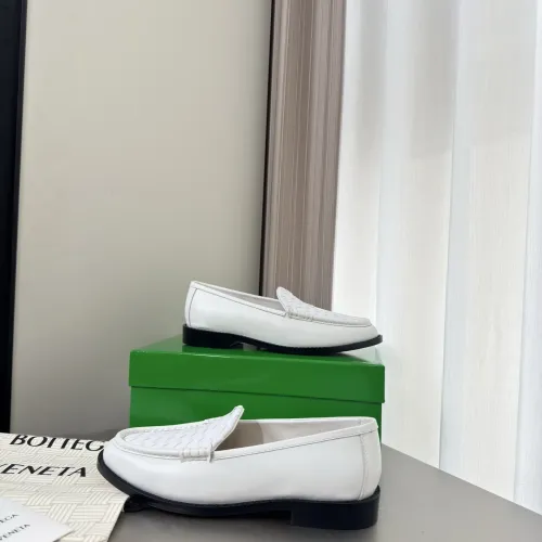 Replica Bottega Veneta BV Leather Shoes For Women #1482165 $155.00 USD for Wholesale