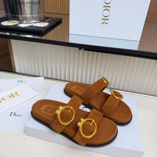 Replica Christian Dior Slippers For Women #1482216 $85.00 USD for Wholesale