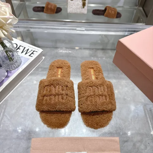 Replica MIU MIU Slippers For Women #1482317 $88.00 USD for Wholesale