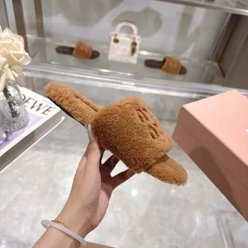 Replica MIU MIU Slippers For Women #1482317 $88.00 USD for Wholesale