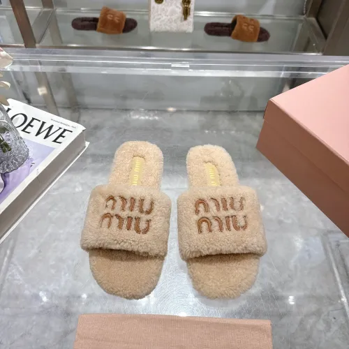 Replica MIU MIU Slippers For Women #1482318 $88.00 USD for Wholesale