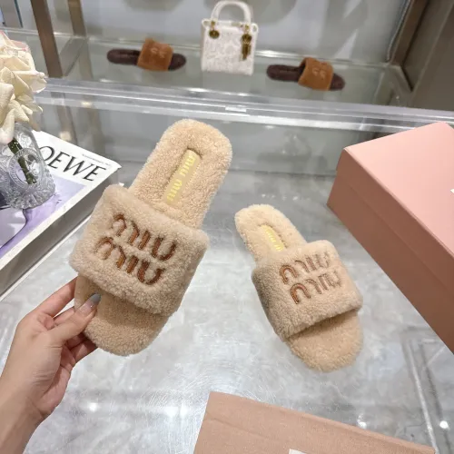 Replica MIU MIU Slippers For Women #1482318 $88.00 USD for Wholesale