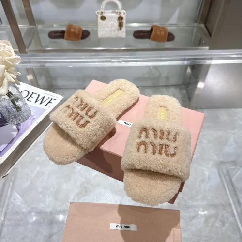 Replica MIU MIU Slippers For Women #1482318 $88.00 USD for Wholesale