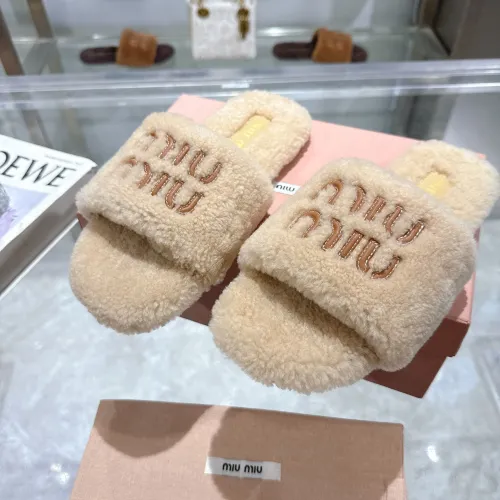 Replica MIU MIU Slippers For Women #1482318 $88.00 USD for Wholesale