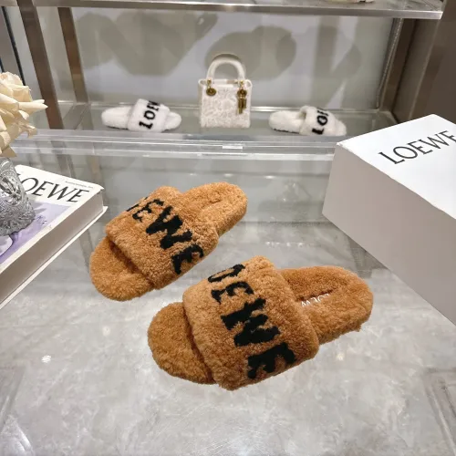 Replica LOEWE Slippers For Women #1482324 $92.00 USD for Wholesale