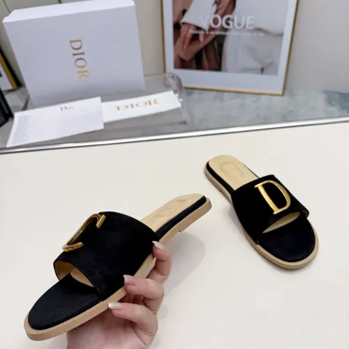 Replica Christian Dior Slippers For Women #1482435 $82.00 USD for Wholesale