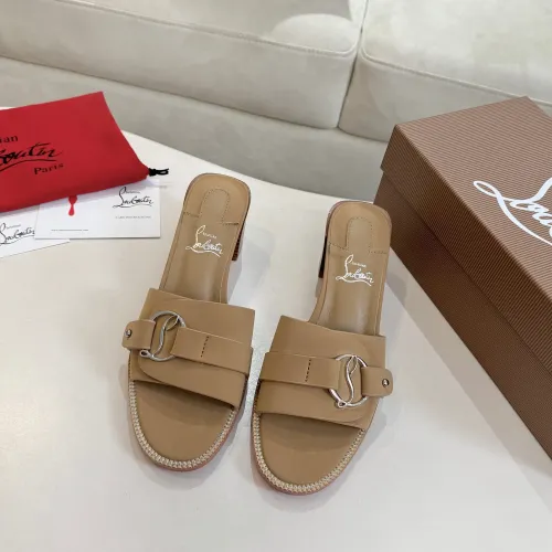 Replica Christian Louboutin CL Slippers For Women #1482466 $98.00 USD for Wholesale