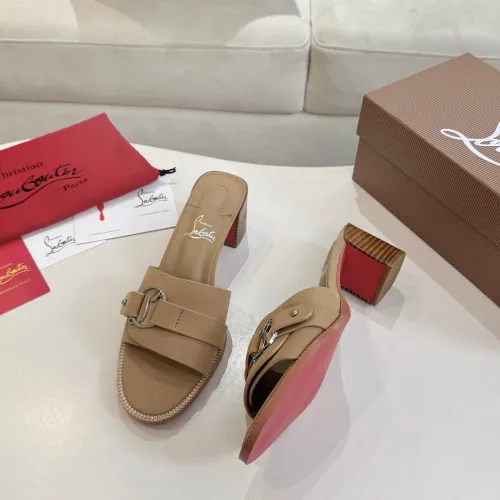 Replica Christian Louboutin CL Slippers For Women #1482466 $98.00 USD for Wholesale