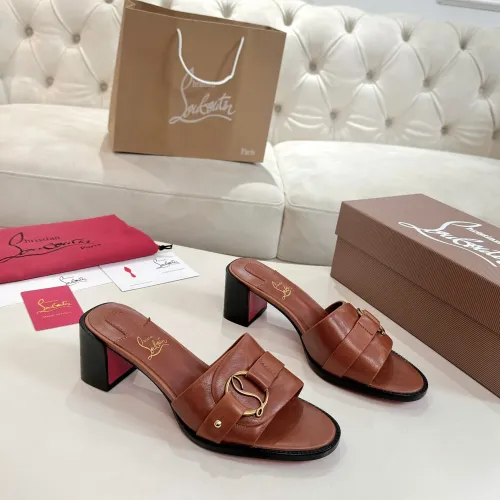 Replica Christian Louboutin CL Slippers For Women #1482467 $98.00 USD for Wholesale