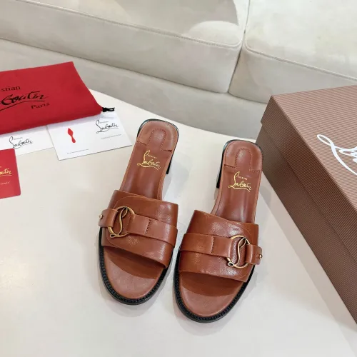 Replica Christian Louboutin CL Slippers For Women #1482467 $98.00 USD for Wholesale