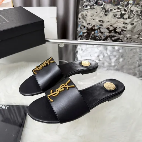 Wholesale Yves Saint Laurent YSL Slippers For Women #1482572 $85.00 USD, Wholesale Quality Replica Yves Saint Laurent YSL Slippers