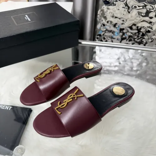 Wholesale Yves Saint Laurent YSL Slippers For Women #1482574 $85.00 USD, Wholesale Quality Replica Yves Saint Laurent YSL Slippers