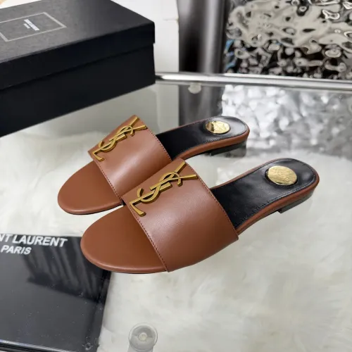 Wholesale Yves Saint Laurent YSL Slippers For Women #1482575 $85.00 USD, Wholesale Quality Replica Yves Saint Laurent YSL Slippers