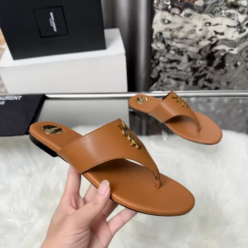 Replica Yves Saint Laurent YSL Slippers For Women #1482589 $88.00 USD for Wholesale