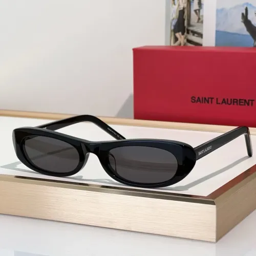 Wholesale Yves Saint Laurent YSL AAA Quality Sunglasses #1482693 $64.00 USD, Wholesale Quality Replica Yves Saint Laurent YSL AAA Quality Sunglasses