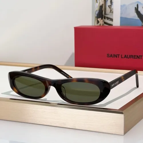 Wholesale Yves Saint Laurent YSL AAA Quality Sunglasses #1482694 $64.00 USD, Wholesale Quality Replica Yves Saint Laurent YSL AAA Quality Sunglasses
