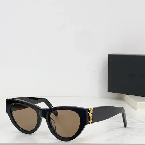 Wholesale Yves Saint Laurent YSL AAA Quality Sunglasses #1482790 $60.00 USD, Wholesale Quality Replica Yves Saint Laurent YSL AAA Quality Sunglasses