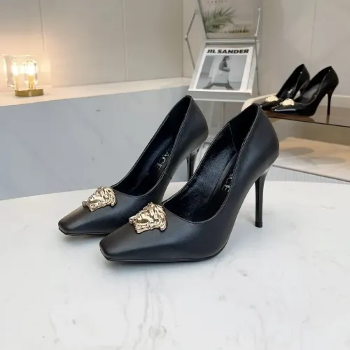 Wholesale Versace High-Heeled Shoes For Women #1482826 $80.00 USD, Wholesale Quality Replica Versace High-Heeled Shoes