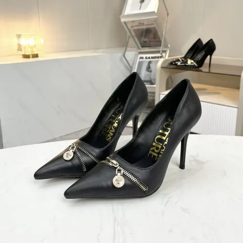 Wholesale Versace High-Heeled Shoes For Women #1482835 $82.00 USD, Wholesale Quality Replica Versace High-Heeled Shoes