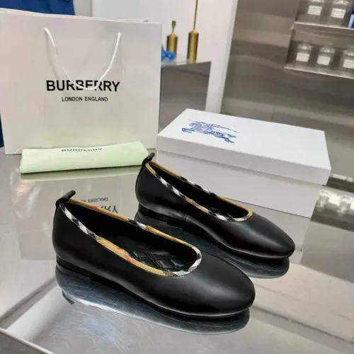 Replica Burberry Flat Shoes For Women #1482949 $85.00 USD for Wholesale