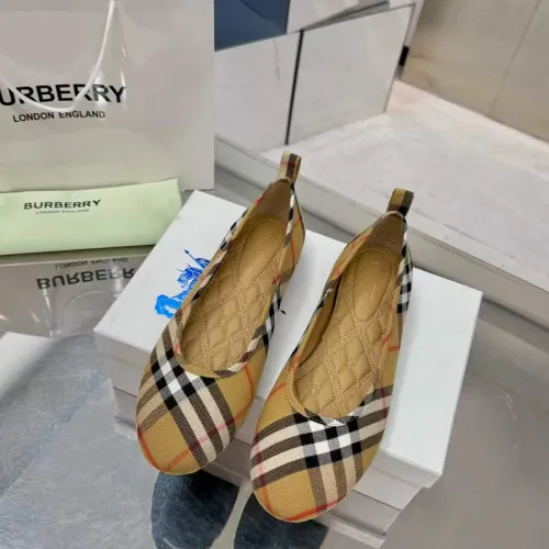Replica Burberry Flat Shoes For Women #1482950 $85.00 USD for Wholesale