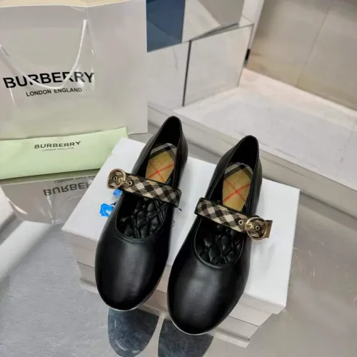 Replica Burberry Flat Shoes For Women #1482952 $85.00 USD for Wholesale
