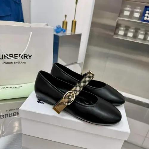 Replica Burberry Flat Shoes For Women #1482952 $85.00 USD for Wholesale