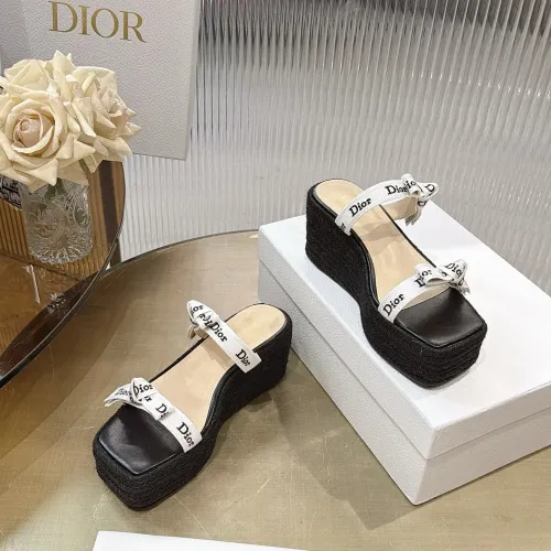 Replica Christian Dior Slippers For Women #1482961 $96.00 USD for Wholesale