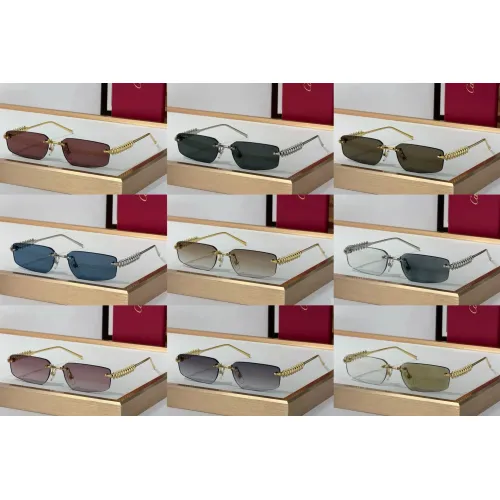 Replica Cartier AAA Quality Sunglassess #1483016 $72.00 USD for Wholesale