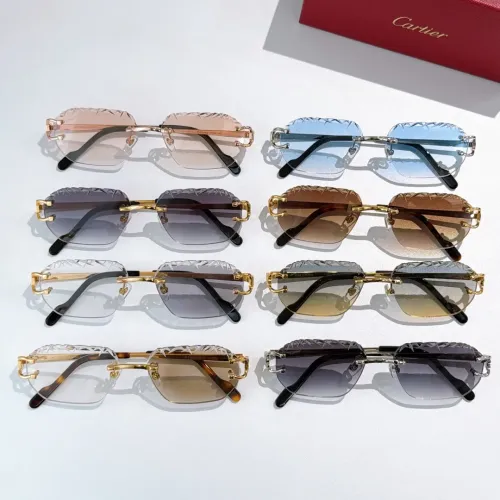 Replica Cartier AAA Quality Sunglassess #1483032 $60.00 USD for Wholesale