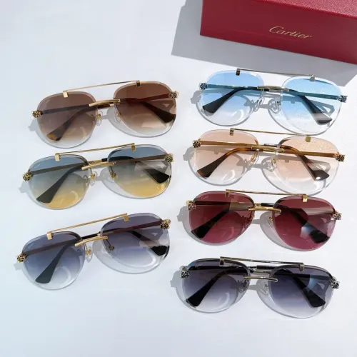 Replica Cartier AAA Quality Sunglassess #1483043 $60.00 USD for Wholesale