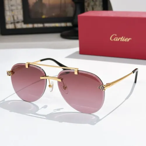 Wholesale Cartier AAA Quality Sunglassess #1483045 $60.00 USD, Wholesale Quality Replica Cartier AAA Quality Sunglassess