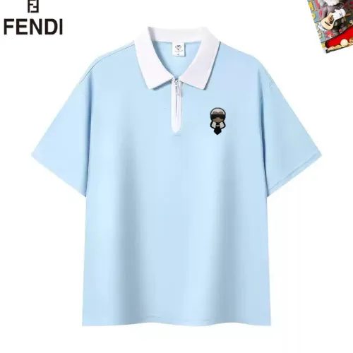 Wholesale Fendi T-Shirts Short Sleeved For Men #1483102 $38.00 USD, Wholesale Quality Replica Fendi T-Shirts