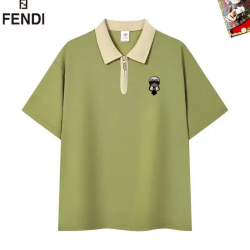 Wholesale Fendi T-Shirts Short Sleeved For Men #1483104 $38.00 USD, Wholesale Quality Replica Fendi T-Shirts
