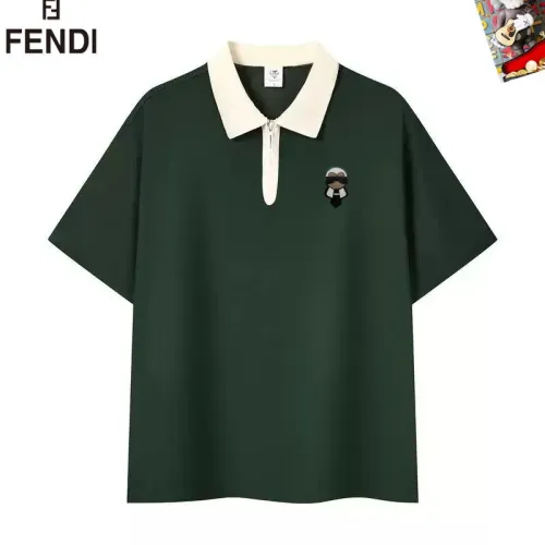 Wholesale Fendi T-Shirts Short Sleeved For Men #1483105 $38.00 USD, Wholesale Quality Replica Fendi T-Shirts