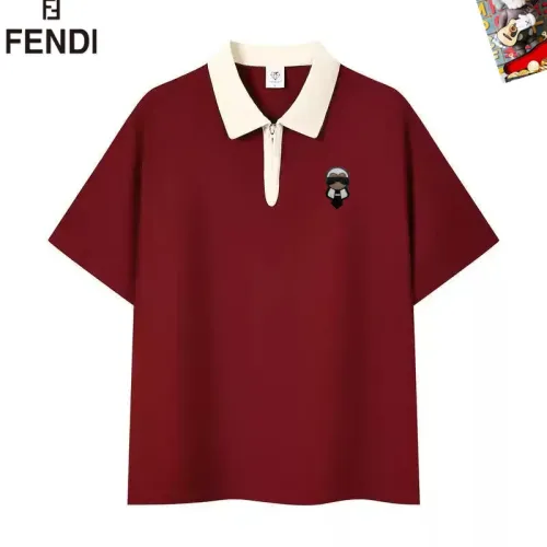 Wholesale Fendi T-Shirts Short Sleeved For Men #1483106 $38.00 USD, Wholesale Quality Replica Fendi T-Shirts