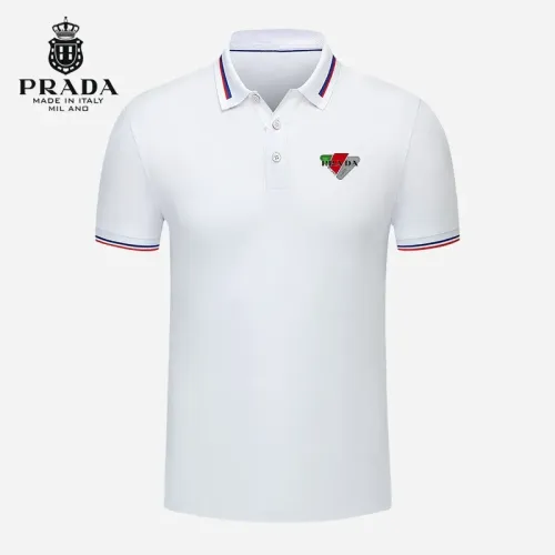 Wholesale Prada T-Shirts Short Sleeved For Men #1483279 $29.00 USD, Wholesale Quality Replica Prada T-Shirts