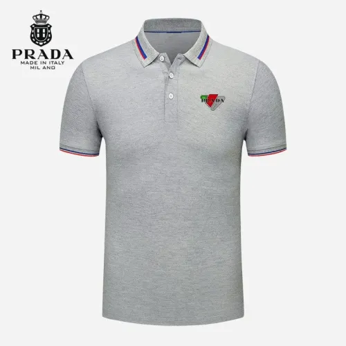 Wholesale Prada T-Shirts Short Sleeved For Men #1483280 $29.00 USD, Wholesale Quality Replica Prada T-Shirts