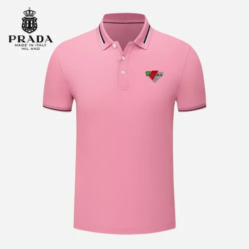 Wholesale Prada T-Shirts Short Sleeved For Men #1483281 $29.00 USD, Wholesale Quality Replica Prada T-Shirts