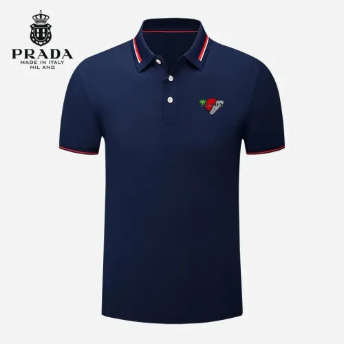 Wholesale Prada T-Shirts Short Sleeved For Men #1483283 $29.00 USD, Wholesale Quality Replica Prada T-Shirts